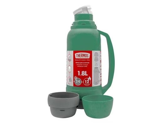 Термос THERMOS WEEKEND 36 Series Green 1,8L стеклянная колба